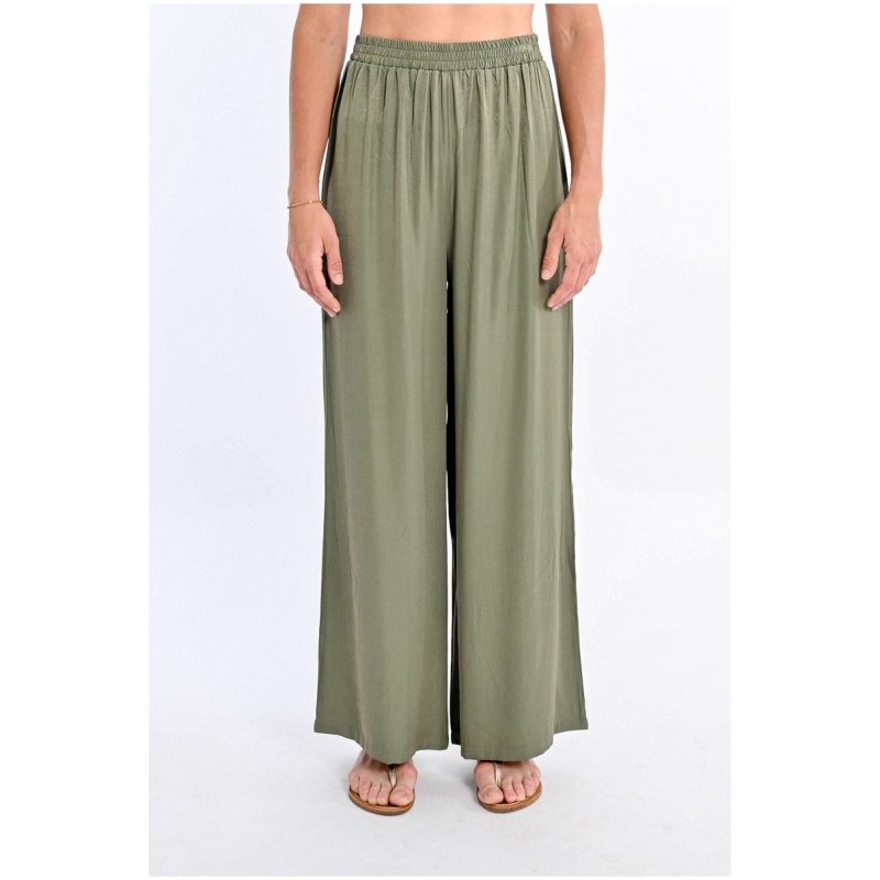 MOLLY BRACKEN High-waisted fluid pants